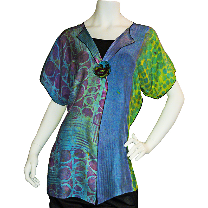 Kimono Jacket (Item 2417) - Jill Stern Wearable Art