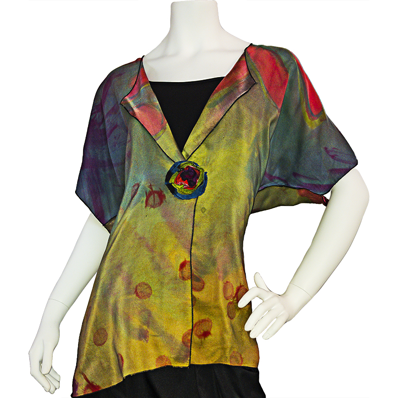 Kimono Jacket (Item 2422) - Jill Stern Wearable Art